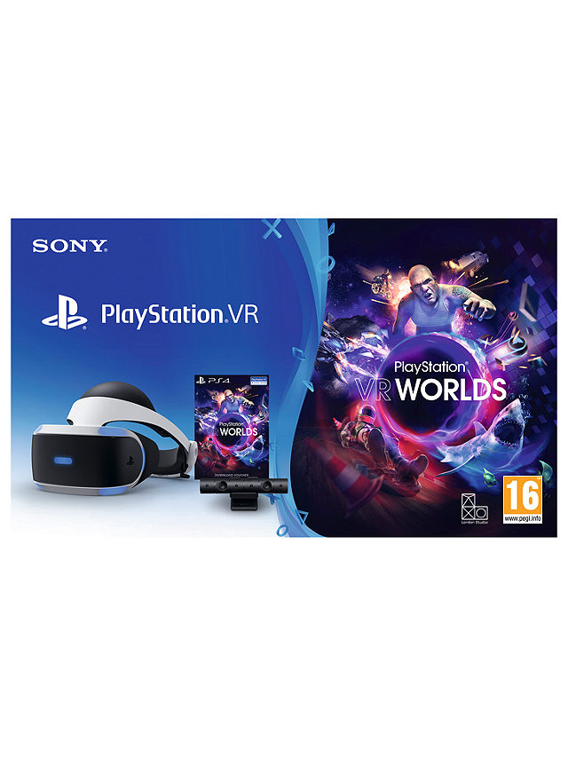 Sony PlayStation VR Gaming System with PlayStation Camera and VR Worlds PS VR Game
