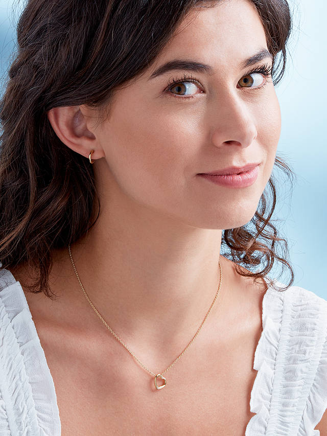 Melissa Odabash Mini Heart Pendant Necklace, Gold