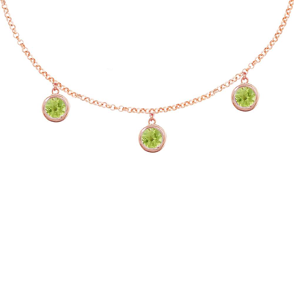 Buy London Road 9ct Rose Gold Round Drop Chain Necklace Online at johnlewis.com