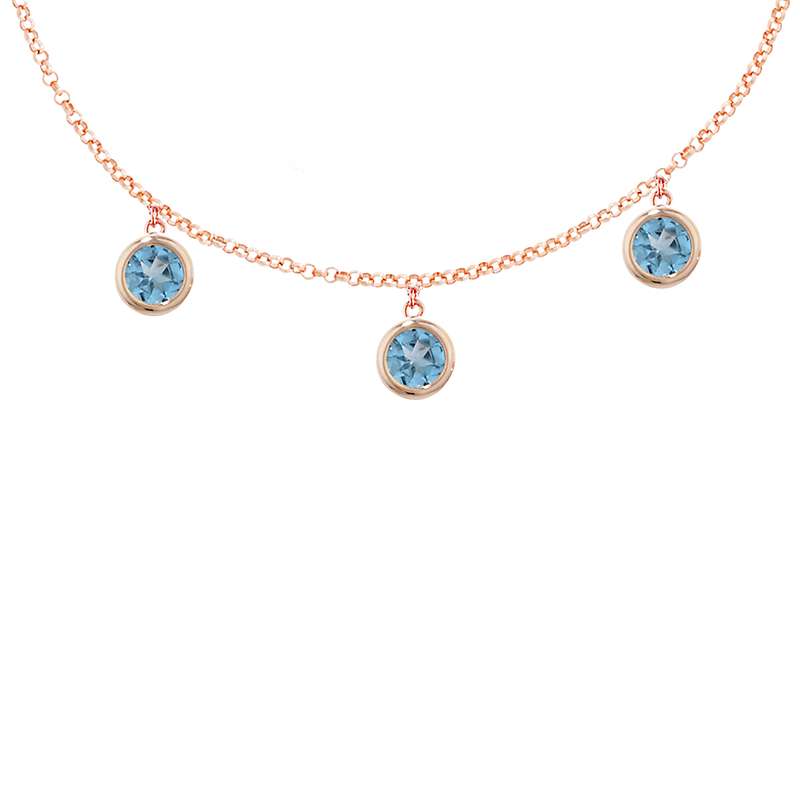 Buy London Road 9ct Rose Gold Round Drop Chain Necklace Online at johnlewis.com