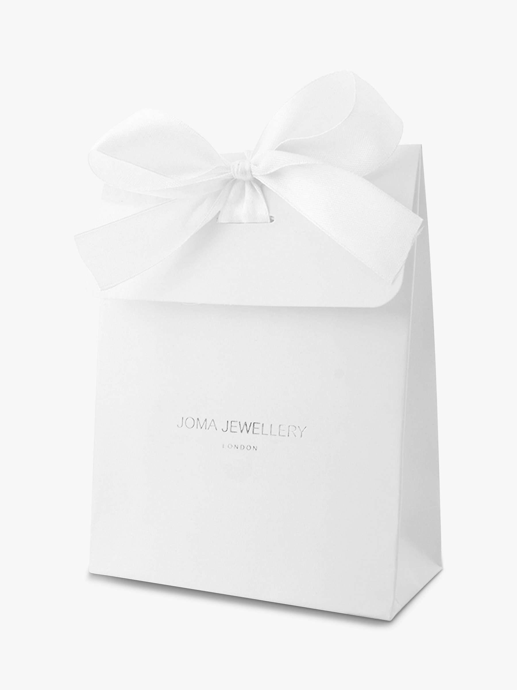 Buy Joma Jewellery Alix Pave Hoop Earrings, Silver Online at johnlewis.com