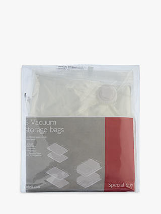 John Lewis & Partners Vacuum Storage Bags, Pack of 6