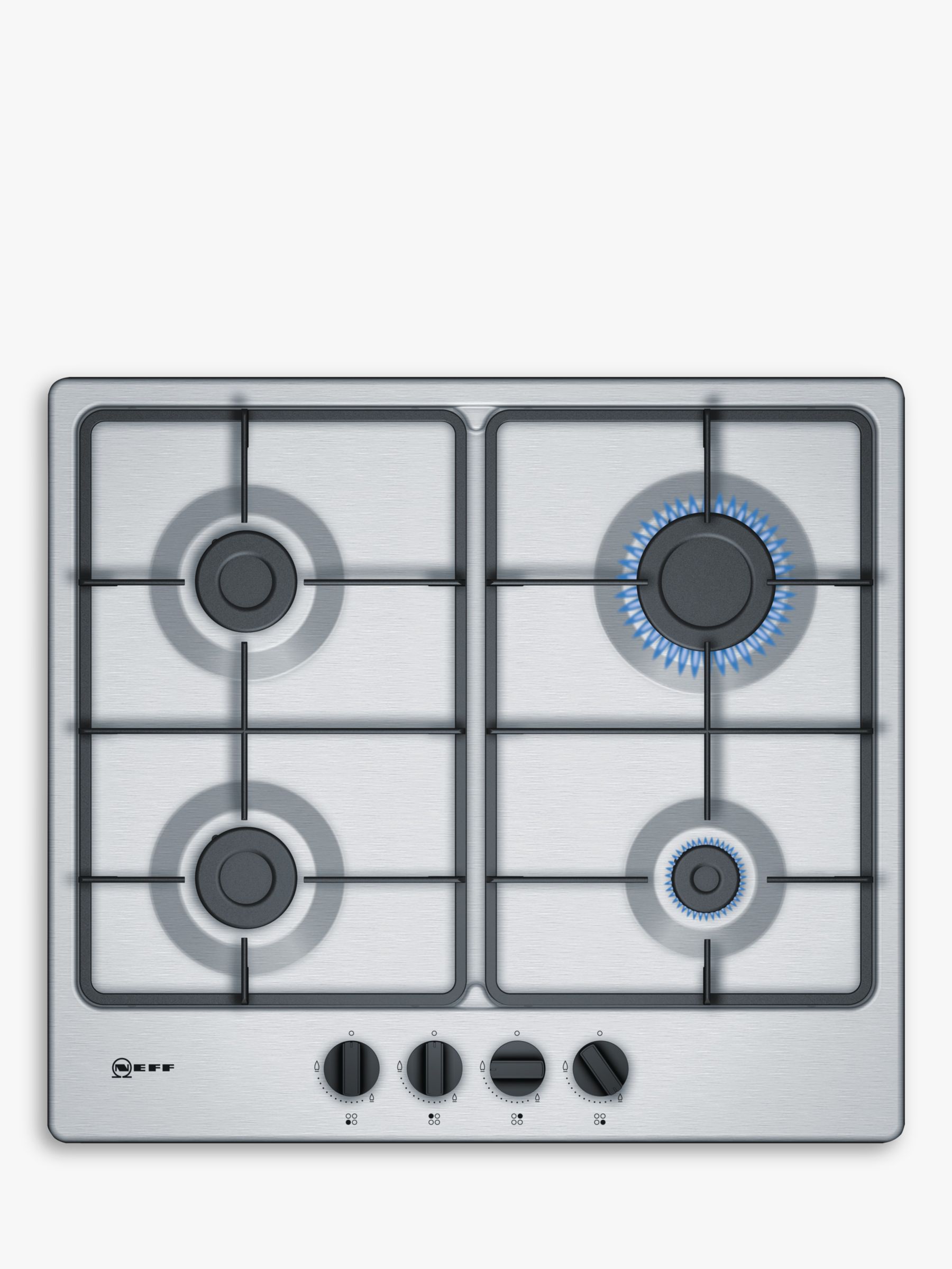 Neff T26BB46N0 Gas Hob, Stainless Steel
