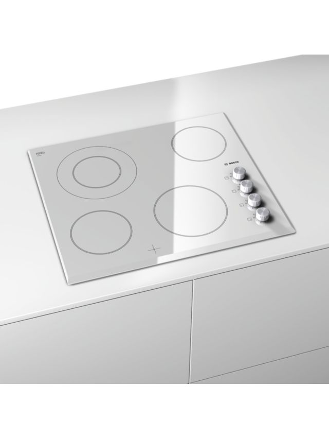 Bosch PKF659C17E Electric Ceramic Hob, White