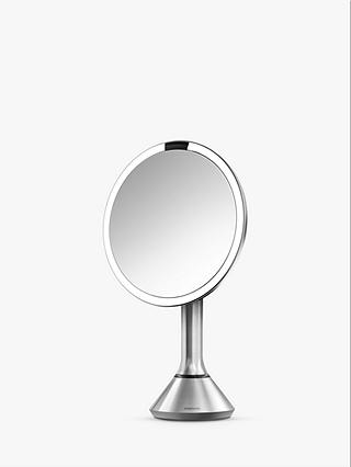 simplehuman Sensor Freestanding Mirror with Touch Control Brightness