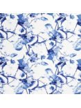 Viscount Textiles Large Lily Print Fabric, White/Blue