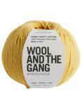 Wool And The Gang Shiny Happy Cotton Knitting and Crochet Yarn, 100g, Chalk Yellow