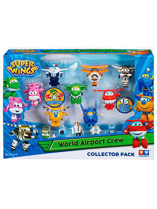 Super Wings World Airport Crew 15-Figure Collector Pack