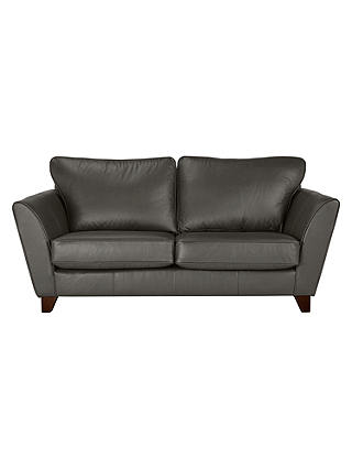 John Lewis & Partners Oslo Leather Medium 2 Seater Sofa, Dark Leg