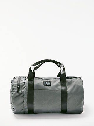 Fred Perry Weave Barrel Bag, Grey