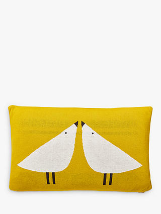 Scion Lintu Knitted Cushion, Yellow