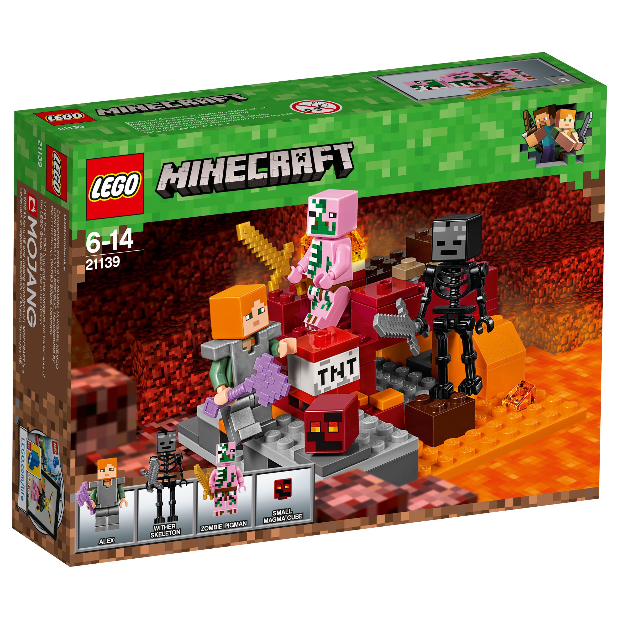 Lego Minecraft The Nether Fight At John Lewis Partners