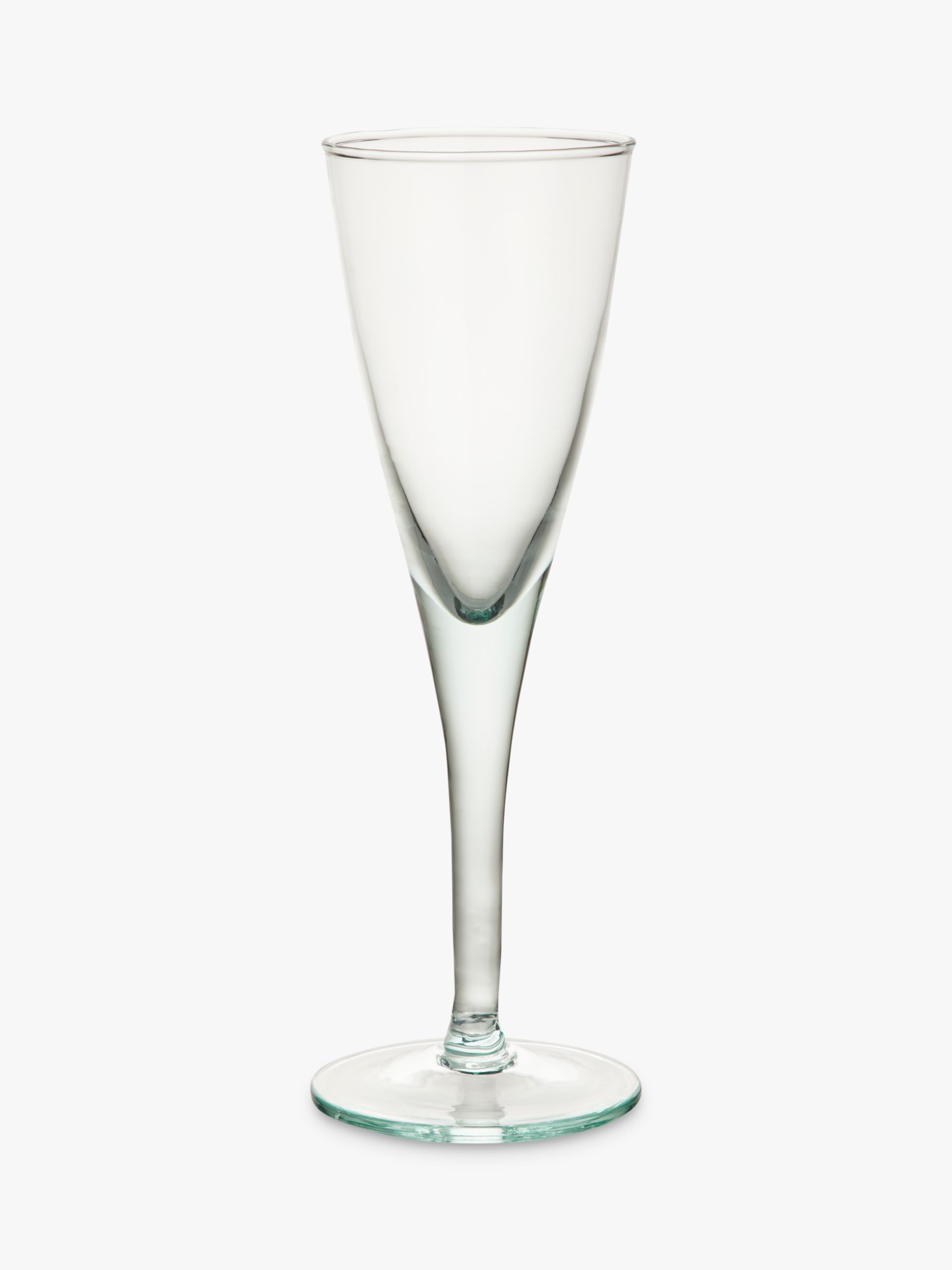 John Lewis & Partners Italian Recycled Glass Prosecco Flute, Clear, 270ml