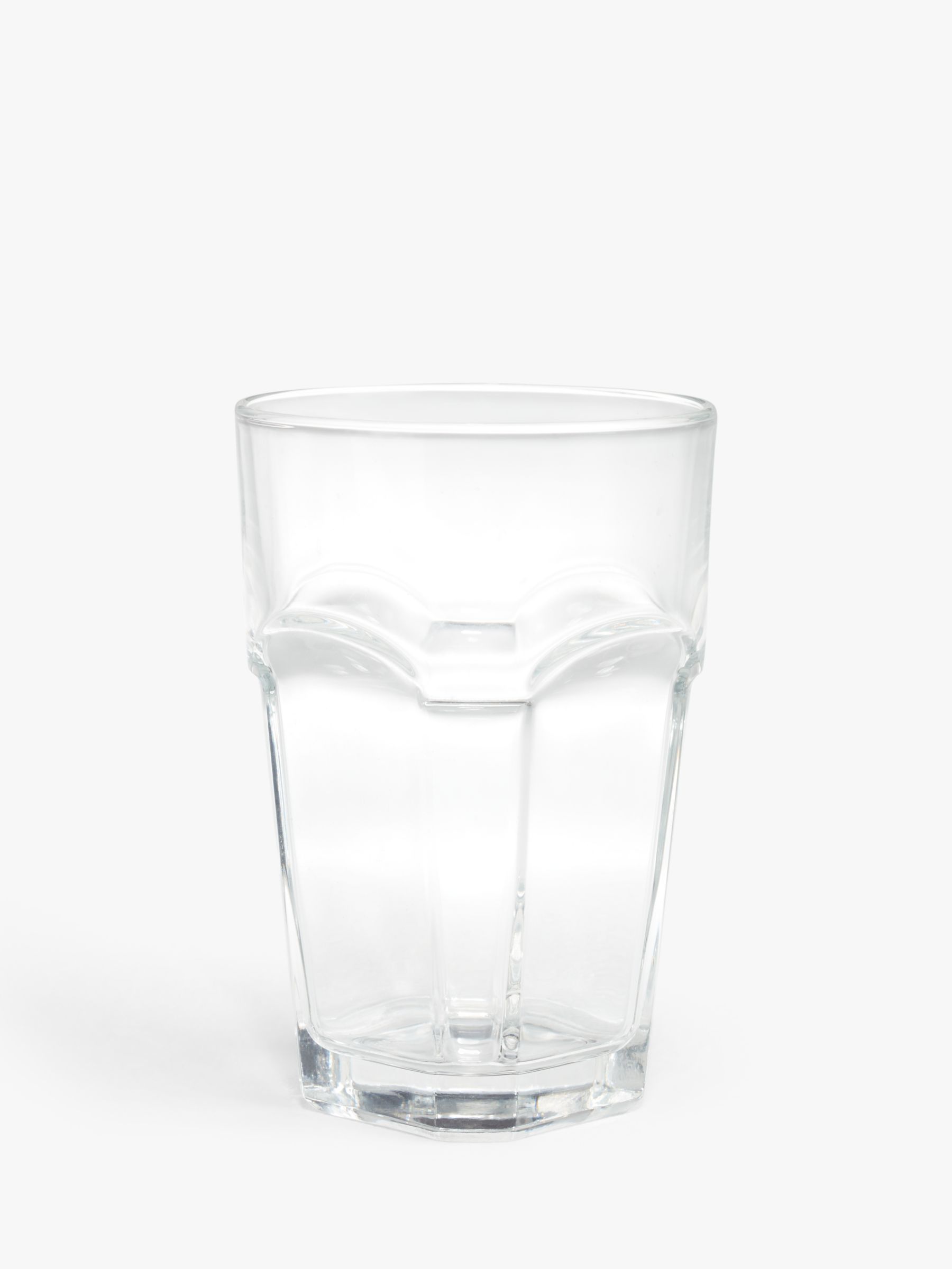 black glass tumbler