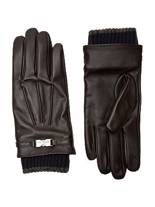 Ted Baker Lenns Leather Gloves, One Size, Brown