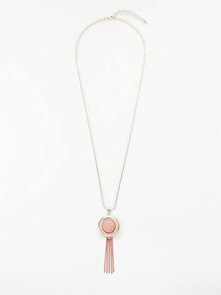 John Lewis & Partners Long Sphere Tassel Necklace, Multi