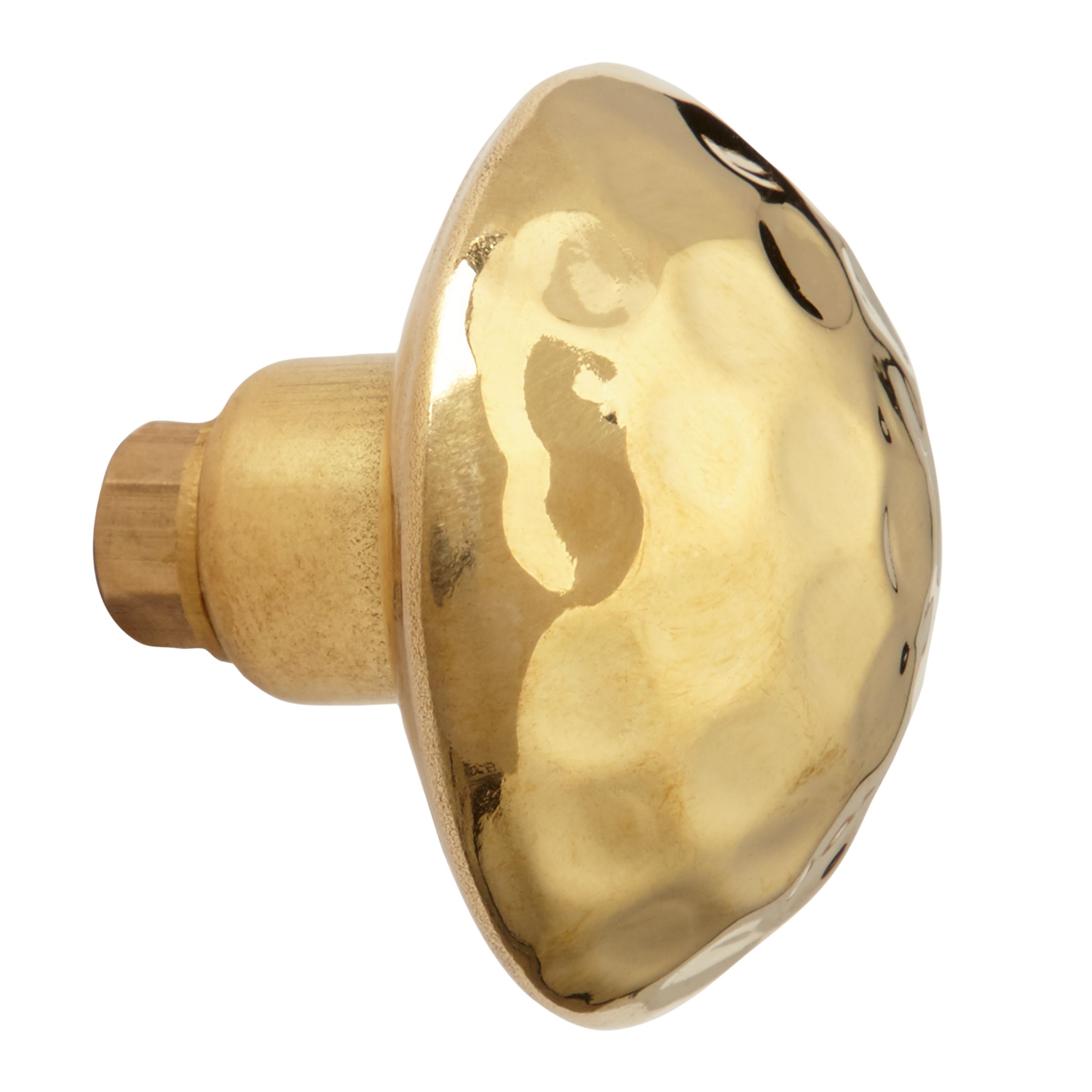 John Lewis Partners Hammered Cupboard Knob Brass