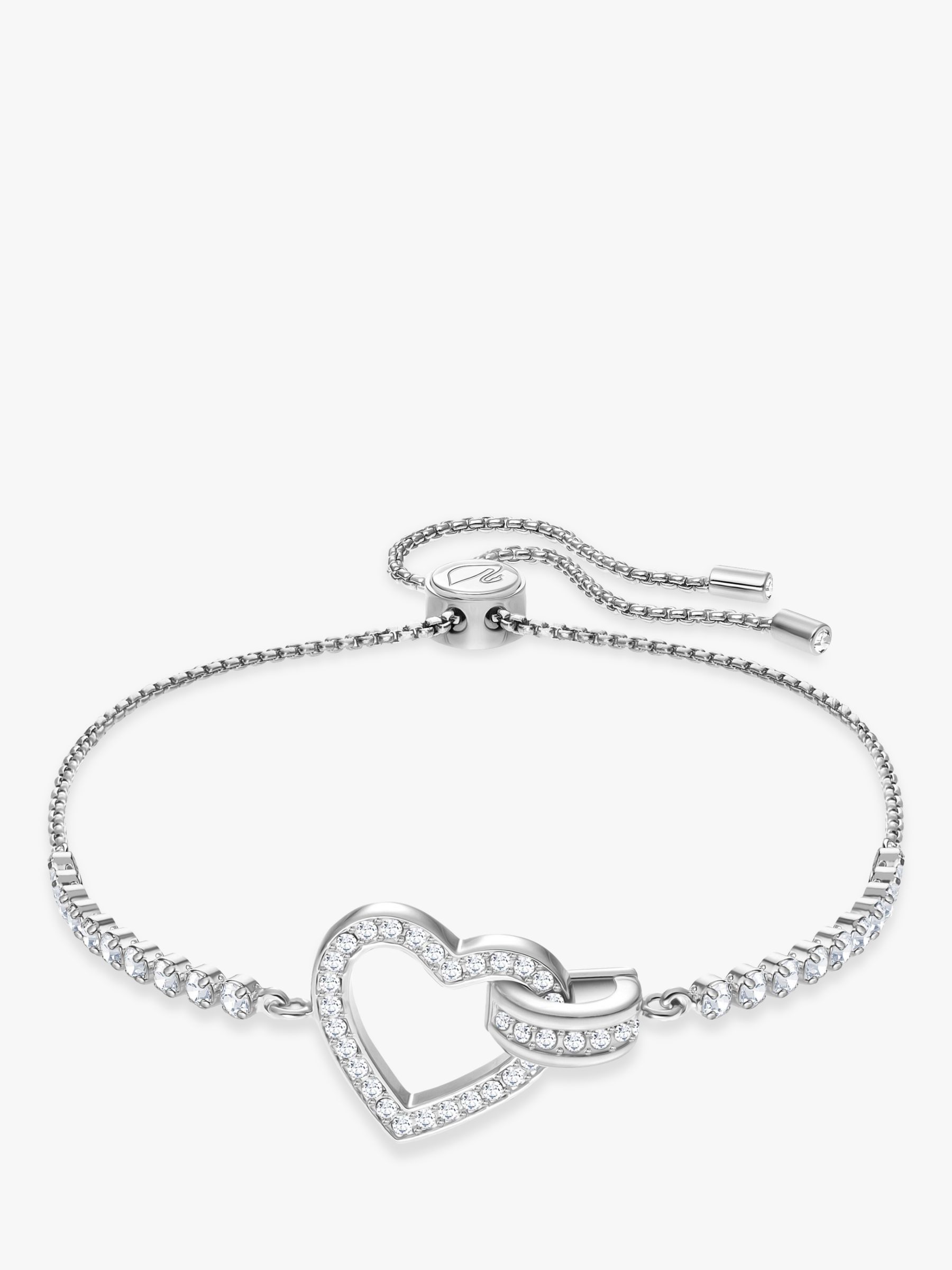crystal heart bracelet