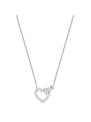 Swarovski Lovely Crystal Heart Pendant Necklace, Silver
