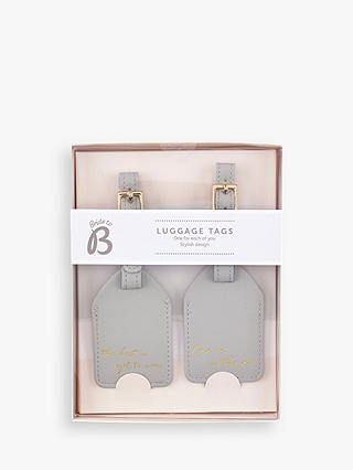 Busy B Love In Air Luggage Tags, Grey