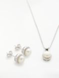 Lido Necklace and Earring Set, White