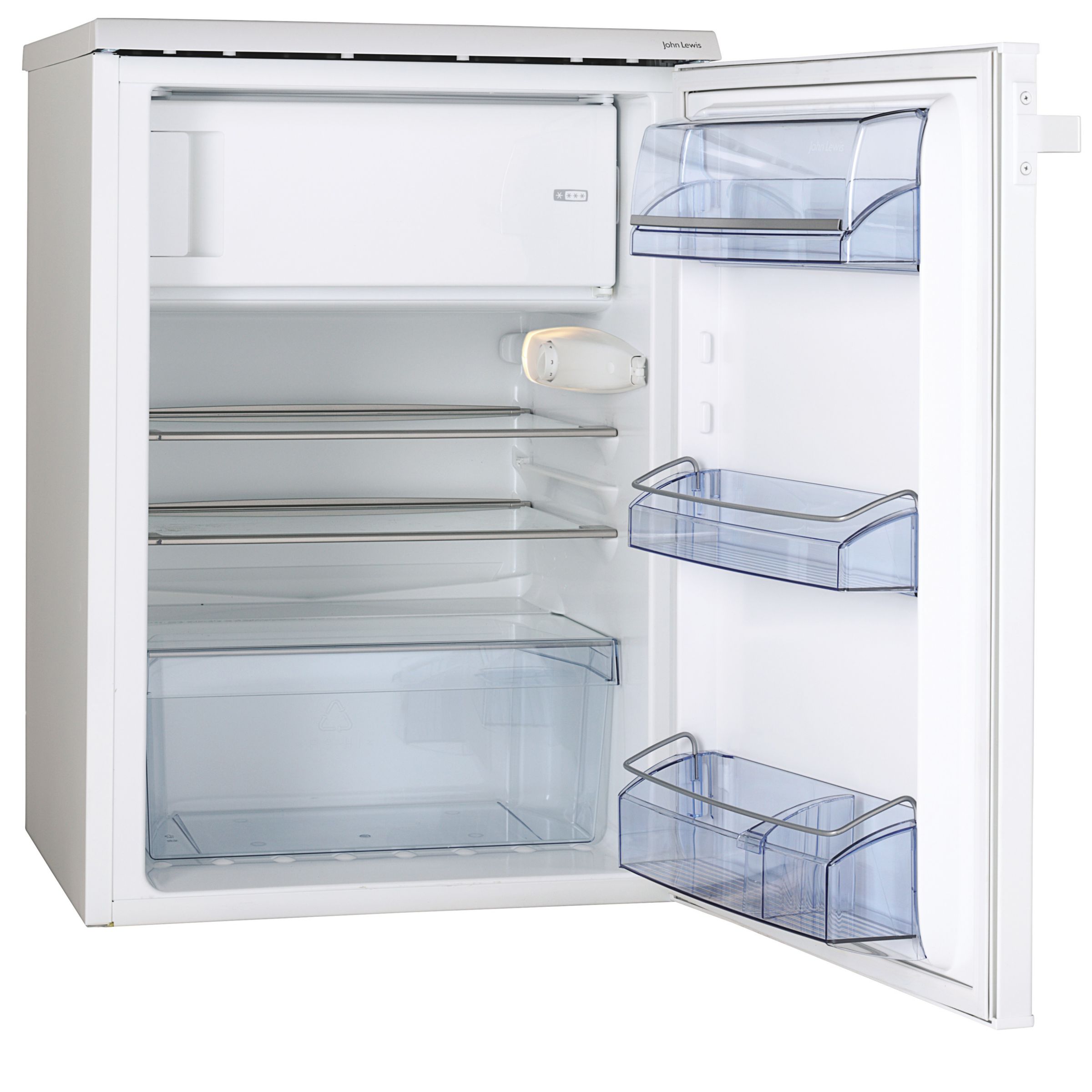 John Lewis & Partners JLUCFR6012 Undercounter Fridge with Freezer Compartment, A+ Energy Rating 