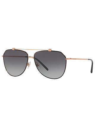 Dolce & Gabbana DG2190 Aviator Sunglasses, Gry Grd