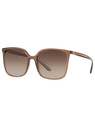 Dolce & Gabbana DG6112 Square Sunglasses, Brown/Brown Gradient