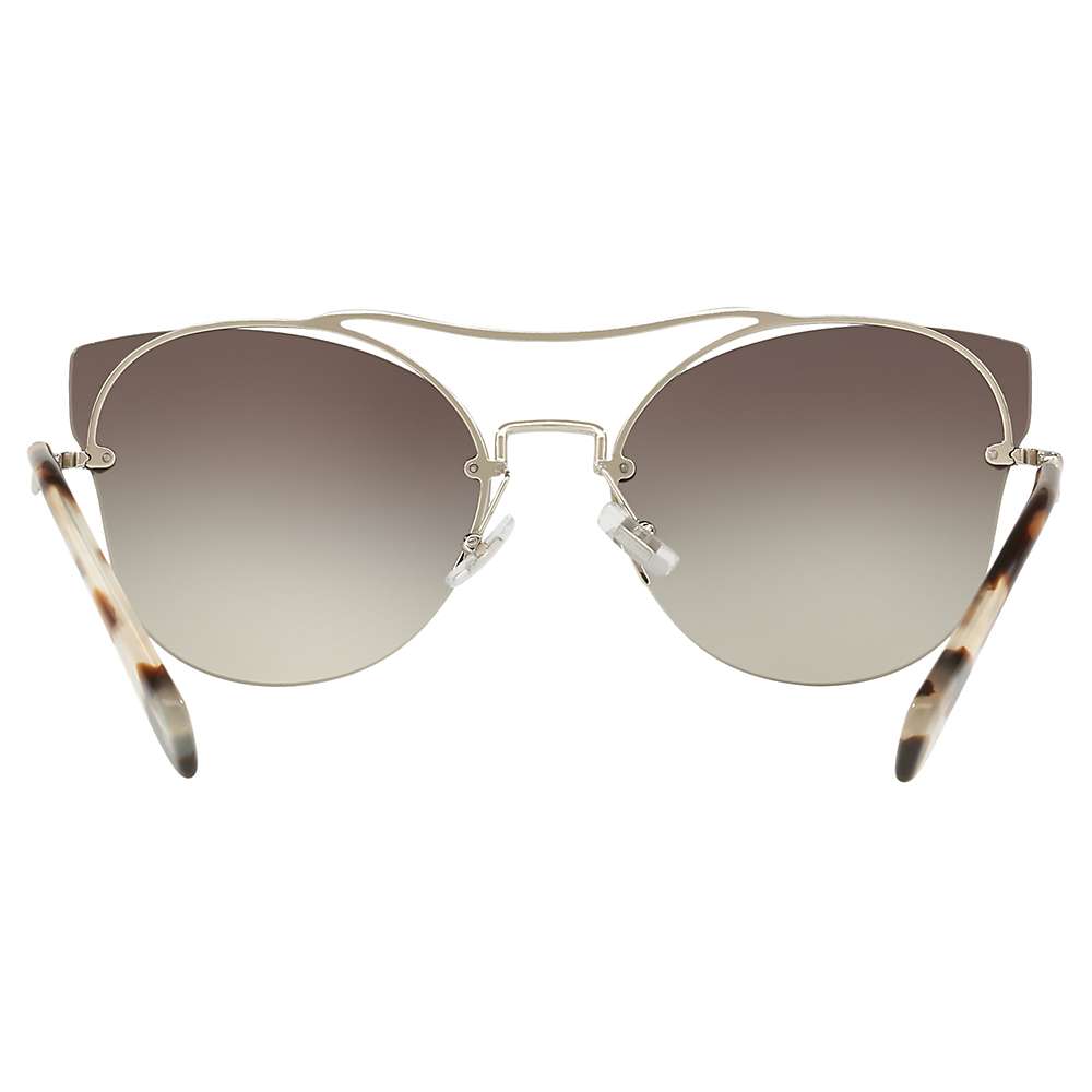 Buy Miu Miu MU 52SS Cat's Eye Sunglasses, Silver/Mirror Silver Online at johnlewis.com