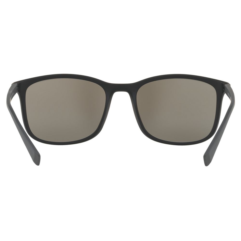 Prada Linea Rossa PS 01TS Men's Rectangular Sunglasses, Black/Mirror Silver