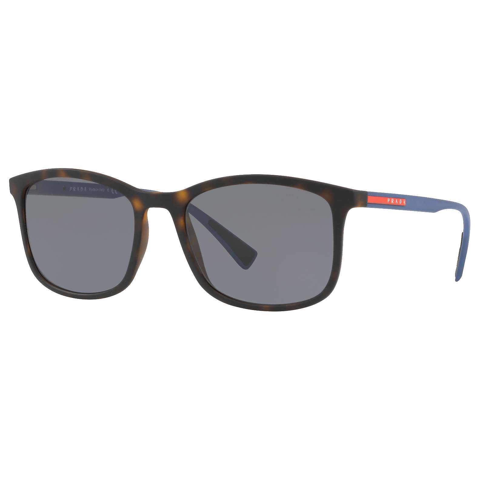 Prada Linea Rossa PS 01TS Men's Polarised Rectangular Sunglasses