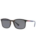 Prada Linea Rossa PS 01TS Men's Polarised Rectangular Sunglasses