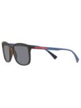 Prada Linea Rossa PS 01TS Men's Polarised Rectangular Sunglasses