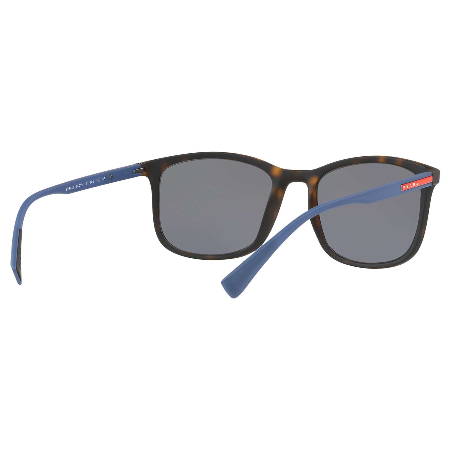 Buy Prada Linea Rossa PS 01TS Men's Polarised Rectangular Sunglasses Online at johnlewis.com
