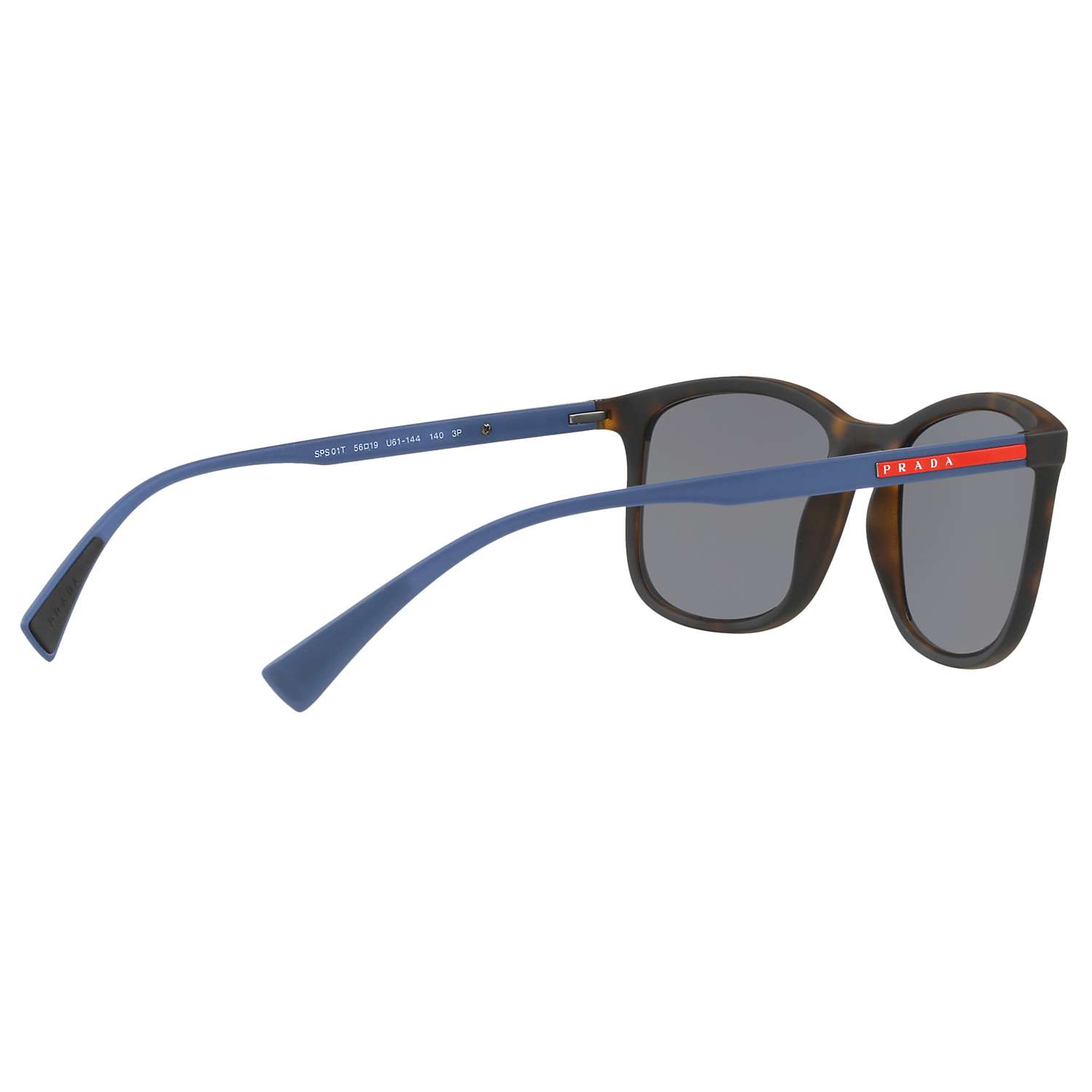 Buy Prada Linea Rossa PS 01TS Men's Polarised Rectangular Sunglasses Online at johnlewis.com
