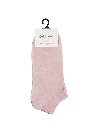 Calvin Klein Logo Liner Trainer Socks, Pack of 3