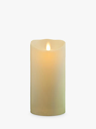Luminara Living Flame Effect LED Pillar Candle, 23 x 8cm