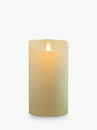 Luminara Living Flame Effect LED Pillar Candle, 18 x 8cm