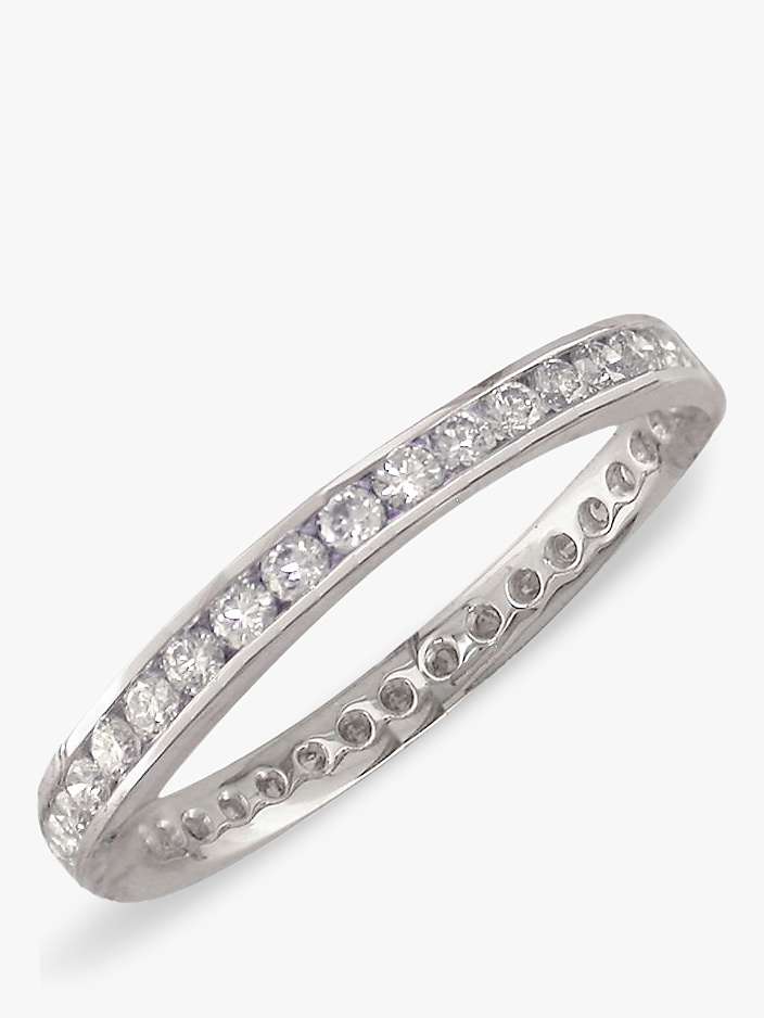 Buy E.W Adams Platinum Diamond Full Eternity Ring Online at johnlewis.com