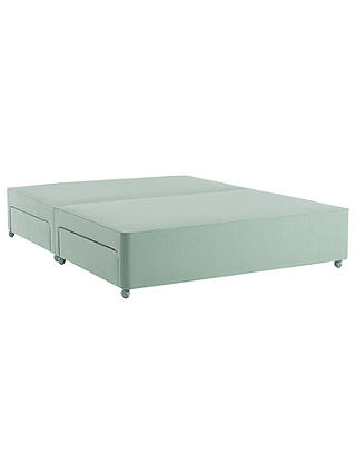 John Lewis & Partners Natural Collection 4 Drawer Canvas Covered Sprung Divan Storage Bed, FSC-Certified (Spruce, Fiberboard, Plywood), King Size