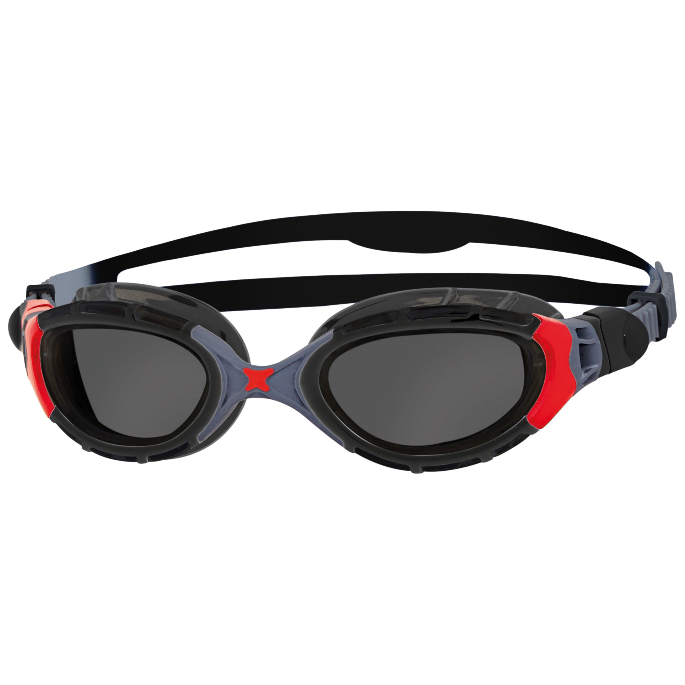 Zoggs Predator Flex Polarized Swimming Goggles, Black/Blue/Copper