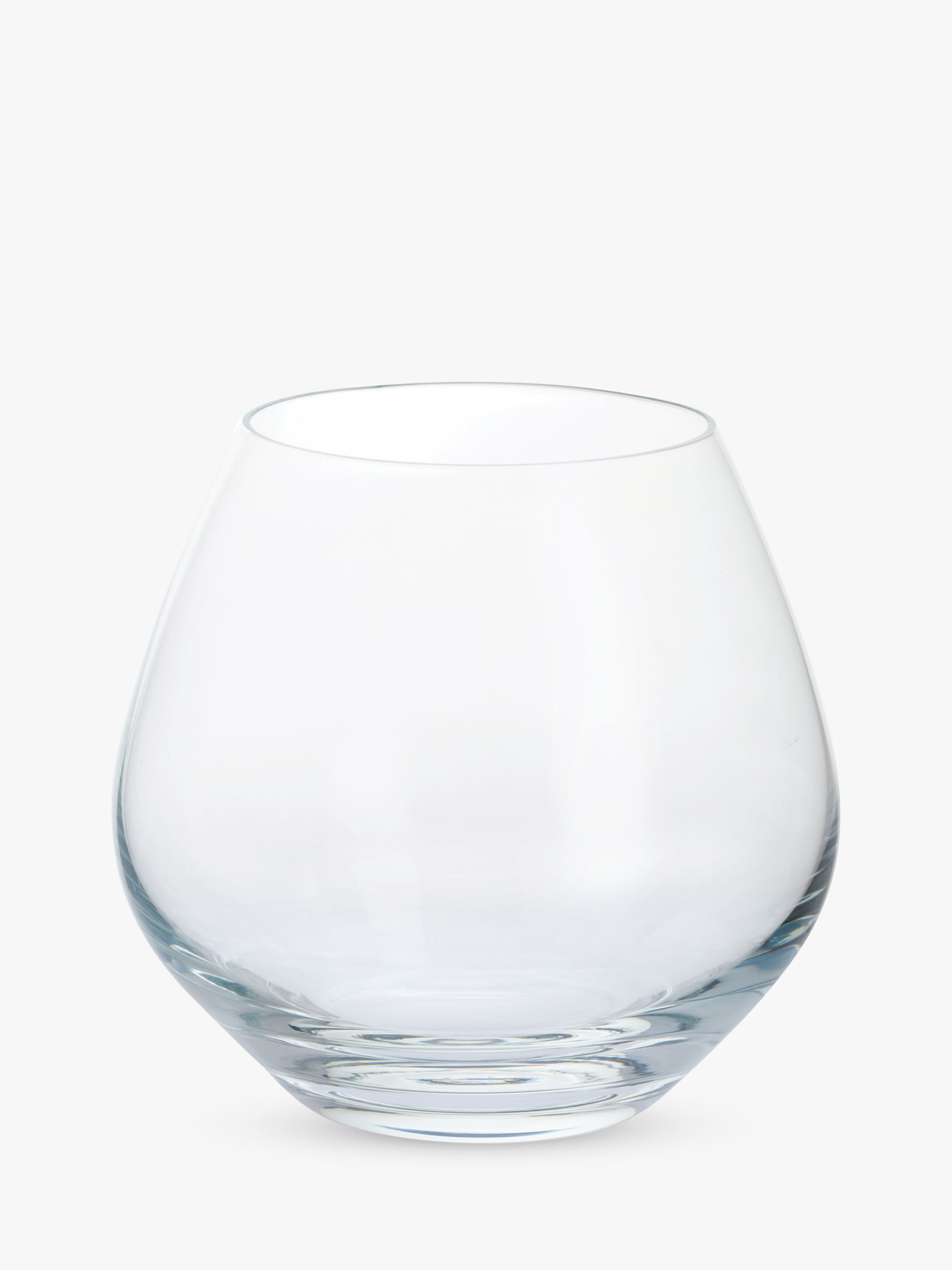 Dartington Crystal Stemless Gin Copa Glasses, Clear, 440ml, Set of 6