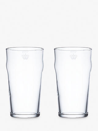John Lewis & Partners Cellar Pint Glasses, Clear, 580ml, Set of 2