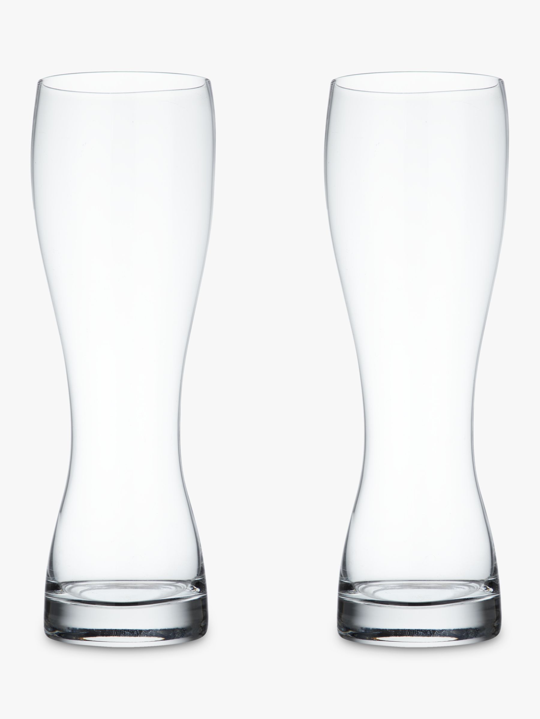 John Lewis & Partners Cellar Wheat Beer Glasses, Clear, 670ml, Set of 2