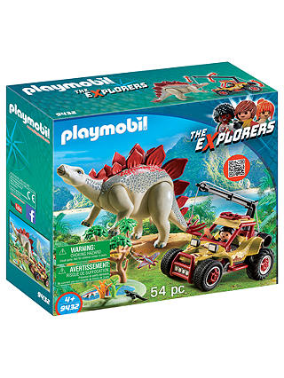 Playmobil The Explorers 9432 Vehicle with Stegosaurus
