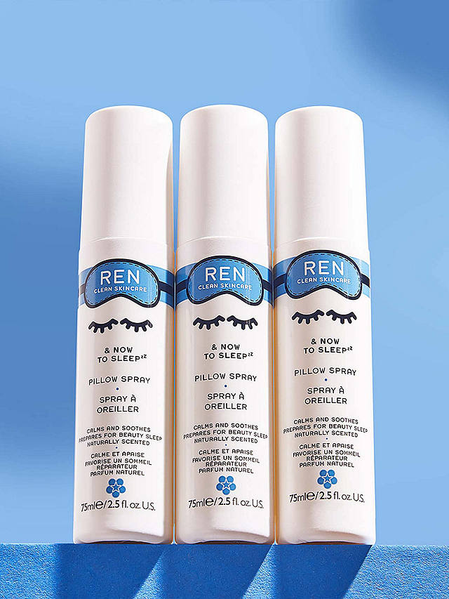 REN Clean Skincare & Now To Sleep Pillow Mist Spray, 75ml 3