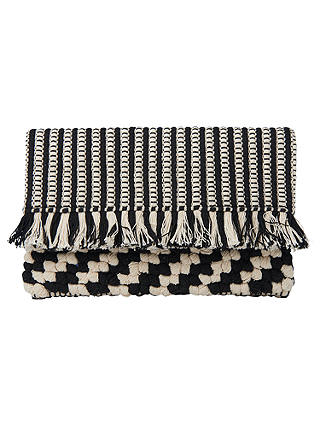 Whistles Woven Fringe Clutch