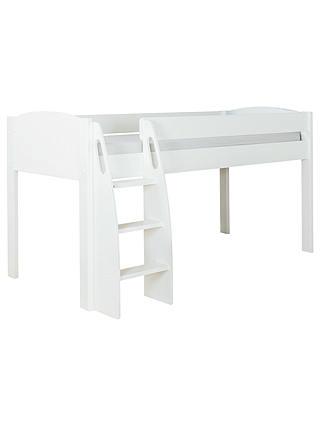 Stompa Uno S Plus Mid-sleeper Bed Frame, White