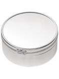 Vera Wang for Wedgwood Infinity Round Keepsake Box, Silver