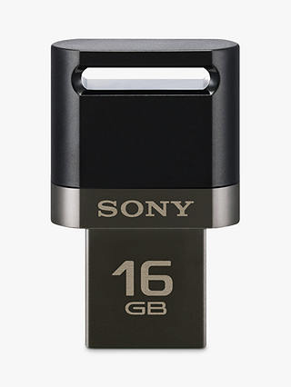 Sony Portable USB Flash Storage Drive, Black, 16GB